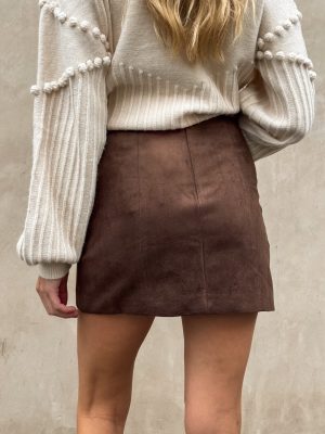 Salem Vegan Suede Mini Skirt