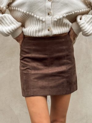 Salem Vegan Suede Mini Skirt