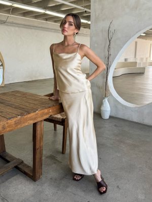 Champagne Problems Maxi Skirt