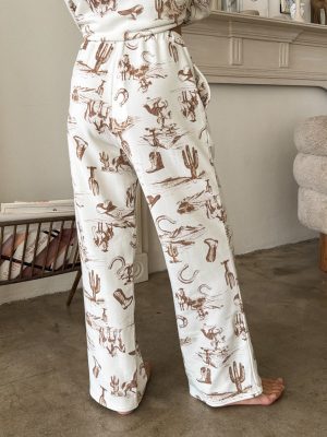 Memphis Western Print Sweatpants